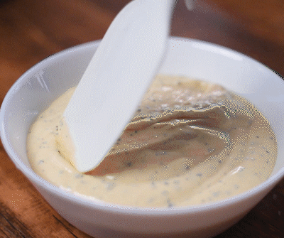 糯糯的百香果麻薯，居然还能拉丝？