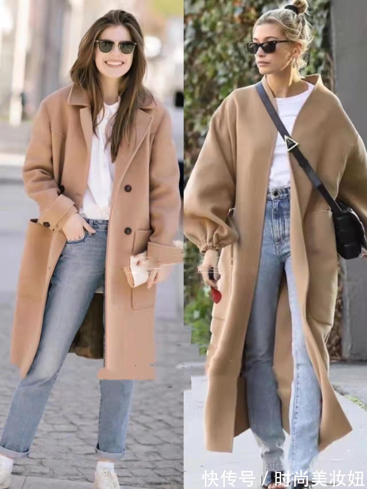 时尚度 终于知道驼色大衣为什么火了,配白色内搭这么高级,时髦精都爱