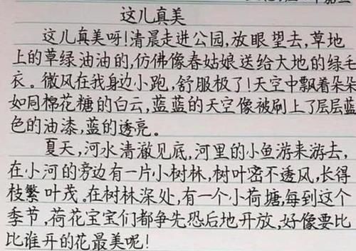 小学生“预习笔记”火了，字迹规范工整，网友别让我妈看见