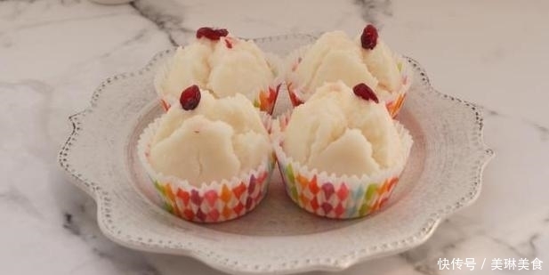 老少皆宜不上火的小零食,甜糯奶香米糕,不用烤箱做法简单易上手