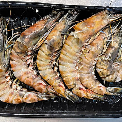 金剁椒蒜蓉黑虎虾