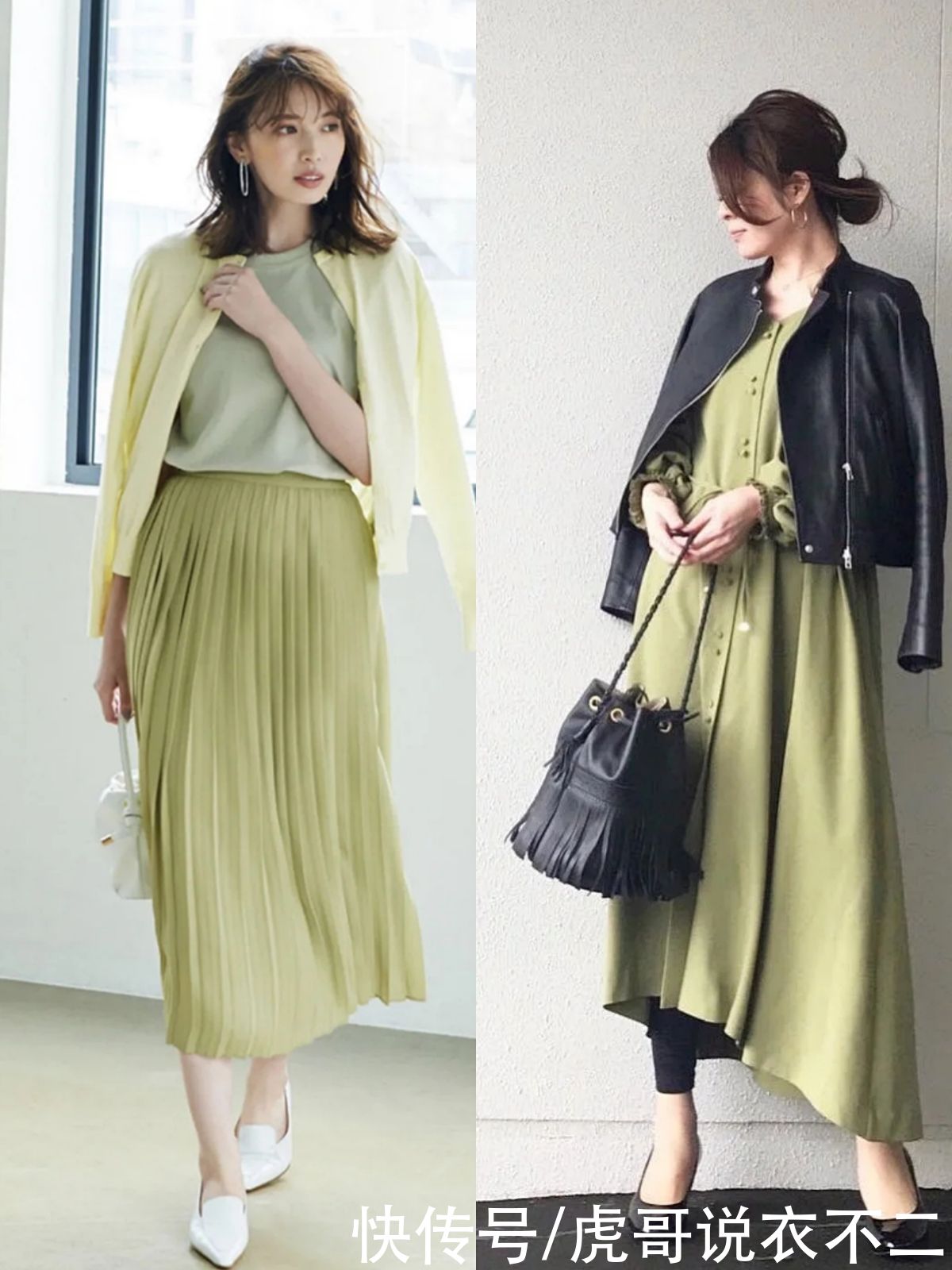 春季流行的“绿色系”，穿对了令人眼前一亮，难怪日本女性都爱穿