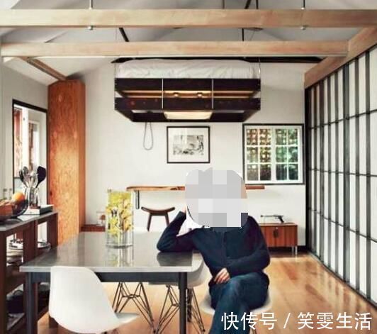 老公|老公不顾反对买50平小户型,装修完工后,出现“床悬挂在屋顶”
