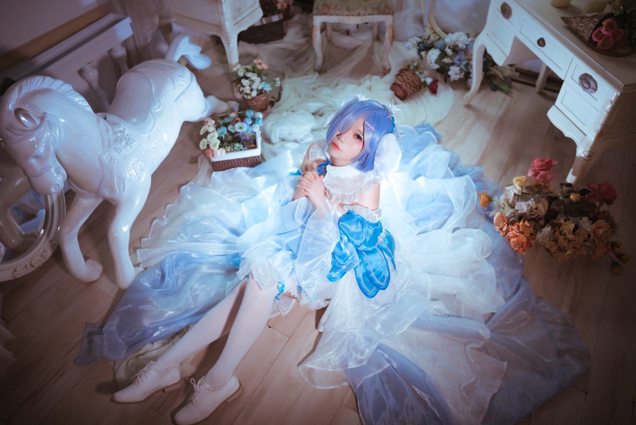 蕾姆|从零开始的异世界蕾姆的冰晶礼服cosplay