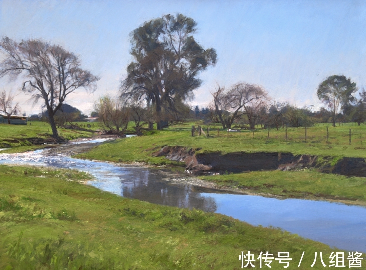 艺术#如此佳作,怎能一个“美”字能够概括——休斯的户外风景画艺术