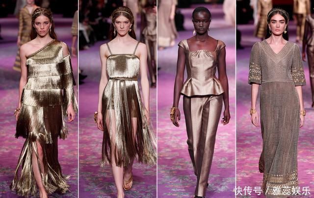 看完迪奥2020年发布的77套时装,我只想说4个字“金碧辉煌”