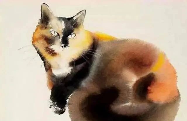 些许|老外创作的国画意境优美,不会中文落款是硬伤,留下了些许遗憾