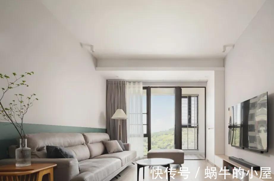 发光镜|87㎡舒适养心的北欧风两居,一抹复古墨绿色,好看到受不了~