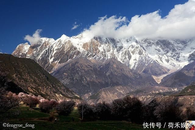 波密桃花开当桃花与雪山相遇，便成为云上仙境