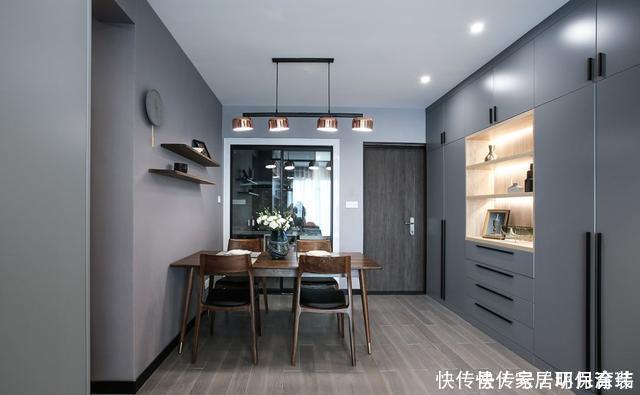 衣帽间|102平现代轻奢风三居室，一家四口这样住就好