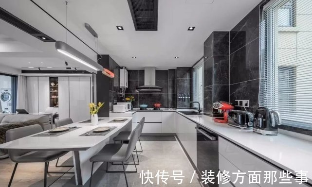 现代|120㎡现代轻奢风开放式设计和朴素的色调,有一种高品质的氛围!