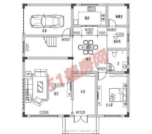 新中式|大气的二层新中式别墅,带车库和大露台,这主人的品味一看便知