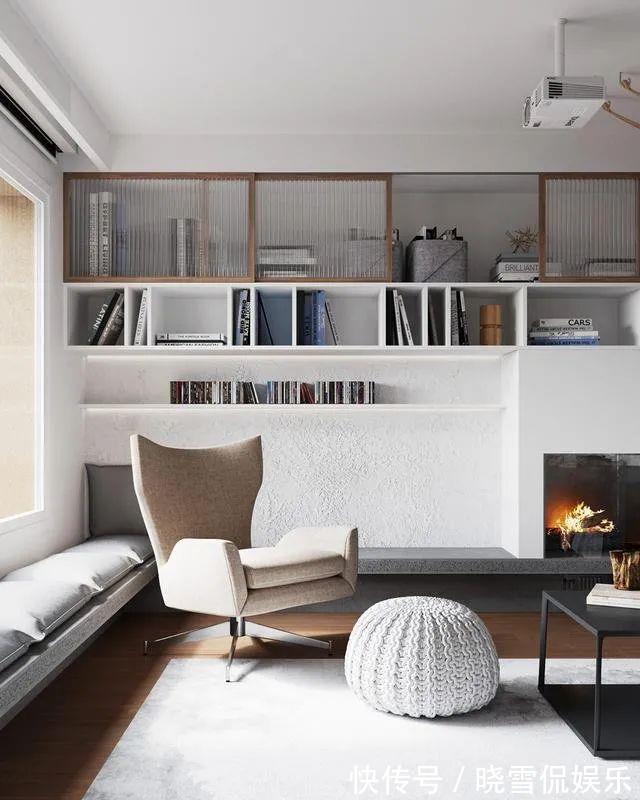 墙壁|112平极简复式混搭风,全屋设计超有质感!