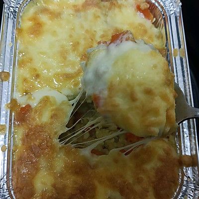 咖喱鸡肉芝士焗饭