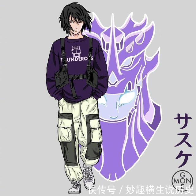 火影忍者 现代装 卡卡西不显老 宇智波斑风衣太酷 全网搜