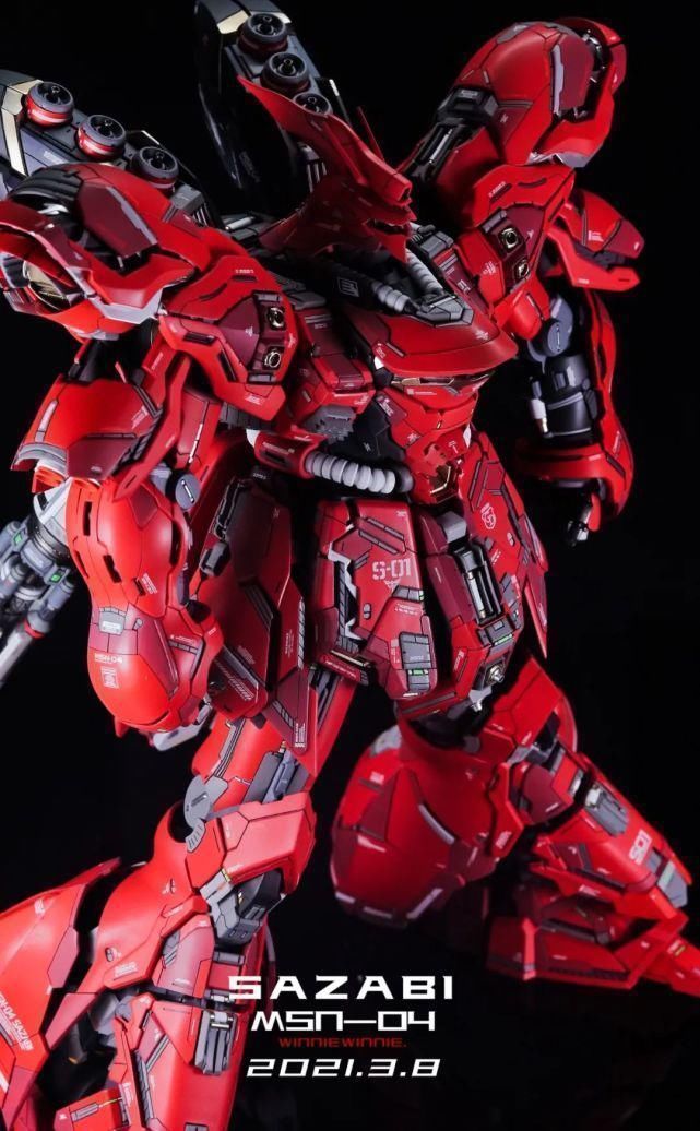 涂装|红如烈焰才是沙扎比真本色,姚沙GK1.0涂装制作