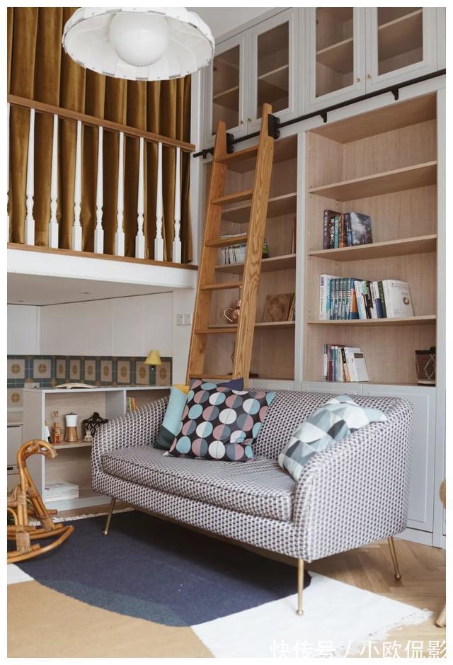 客厅|她把32㎡的老屋，改成「复古洋房+大庭院」，一家三口住很幸福！