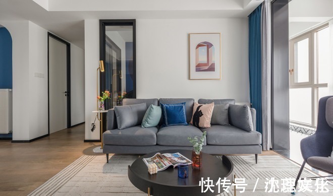 背景墙|看她家的配色,像吃了一口甜而不腻的糕点~