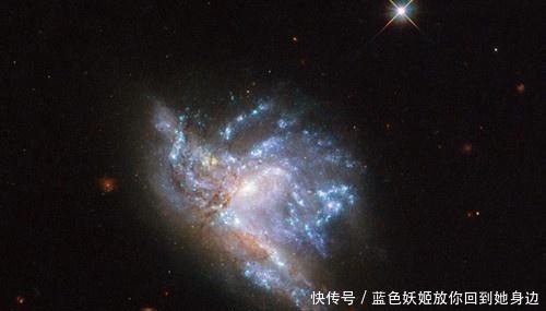 星系碰撞融 天文望远镜拍到2亿光年外的星系碰撞，银河系也会有同样的命运