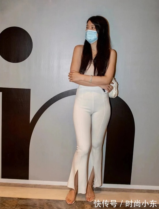 a495 高跟长裤露脐装美女,性感妩媚轻松休闲