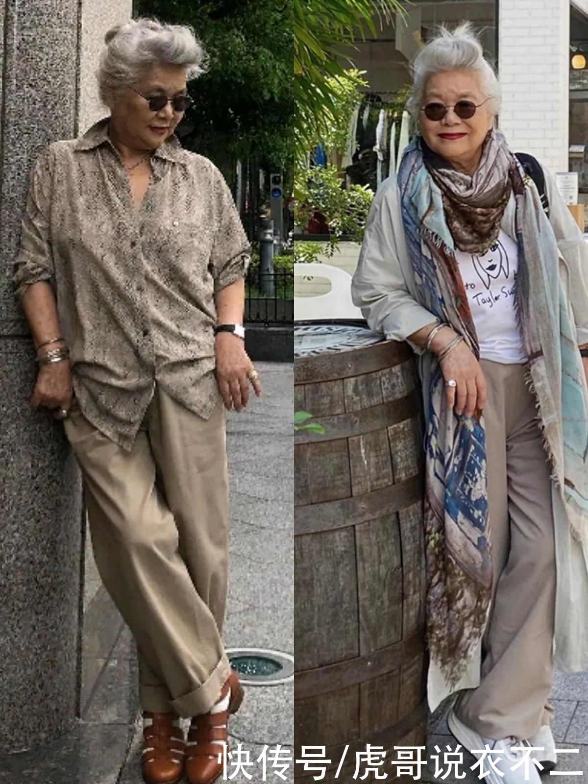 时髦感|时髦与身材无关，不信看日本83岁胖奶奶的圈粉搭配，抢眼又显气质