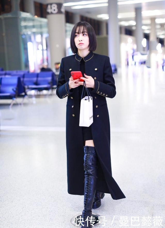 过膝|一年能穿三季的过膝靴,冬天适合这样搭配,让你显瘦又显高