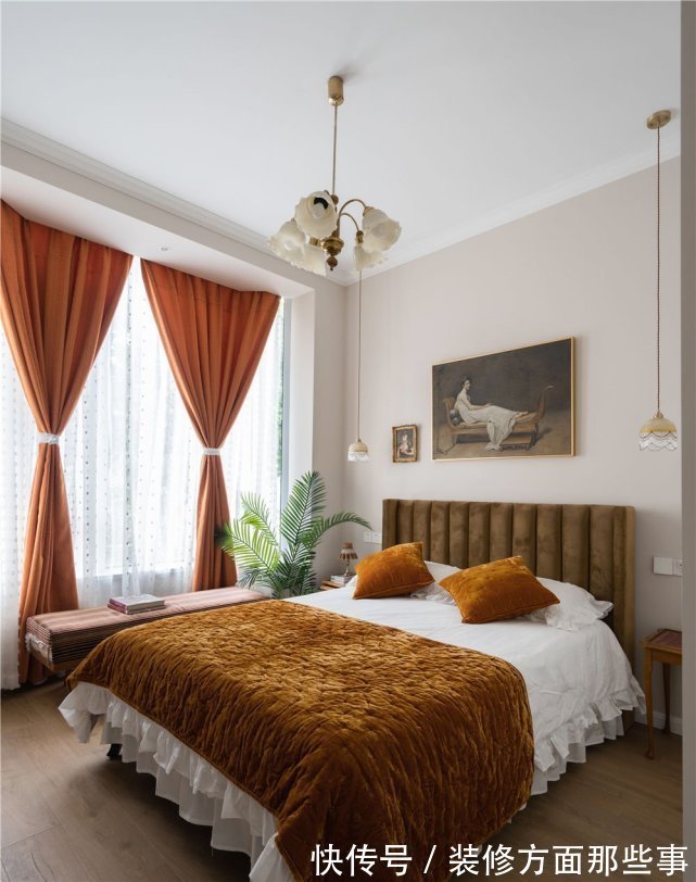 柜体|122平混搭四居室,四等分的内嵌式柜子让室内平添一份典雅