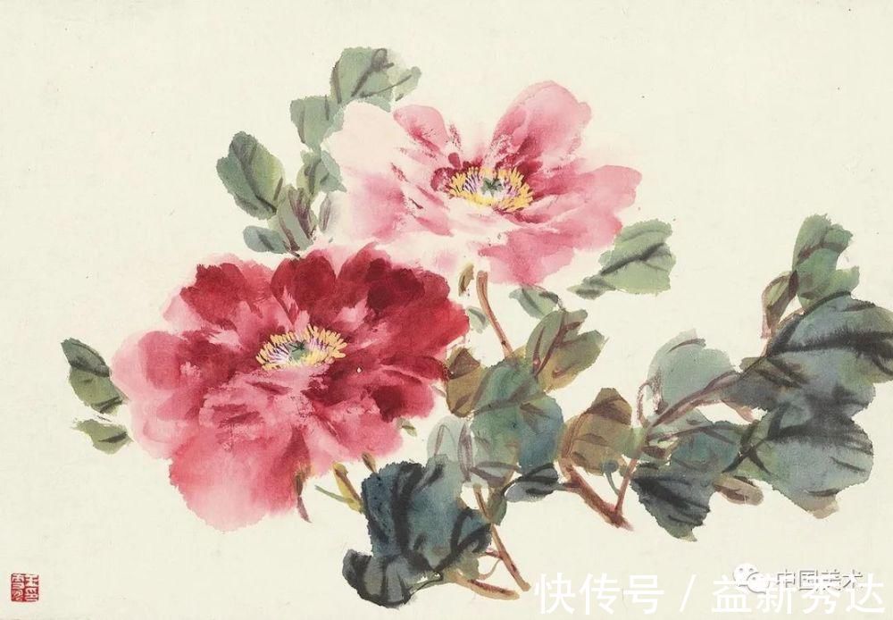 华北大学&两大高手画牡丹,一个工笔称雄,一个写意夺冠!