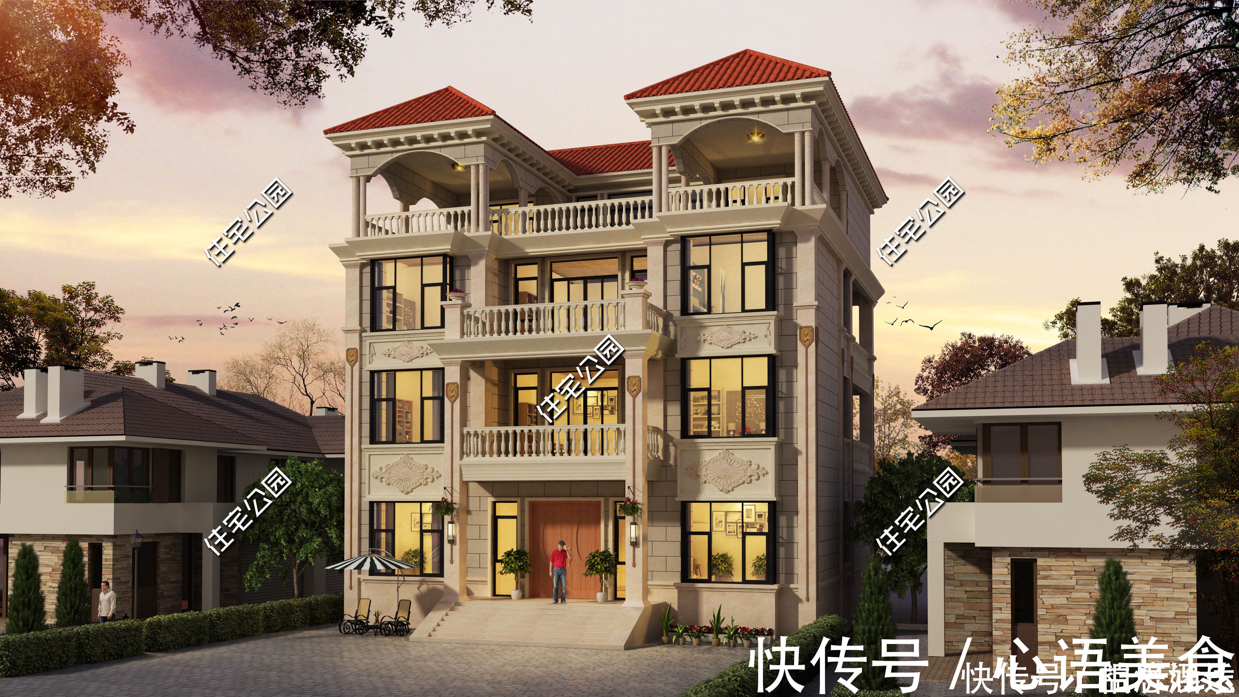 农村|这8套农村别墅火了,第6套抖音获30万赞,第3套25万就能建