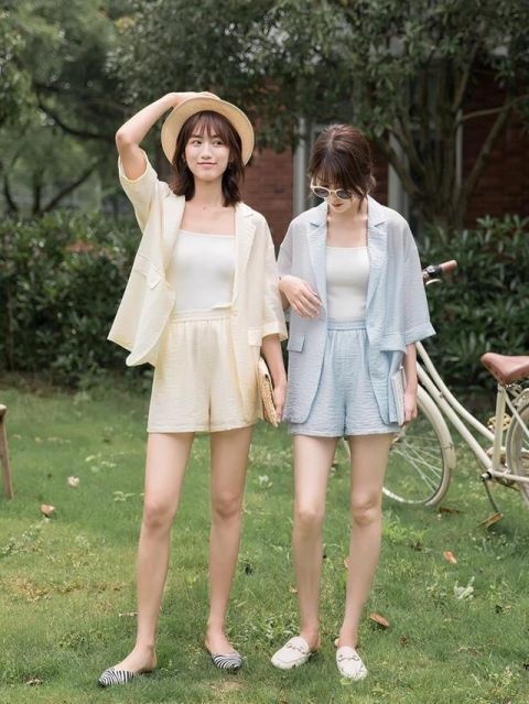 正式感|可甜可酷还超有范儿的西装短裤套装,时髦中带着一点小正式