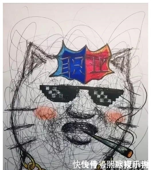 成品|开局乱画，本以为是来搞笑，看到成品：笑喷了