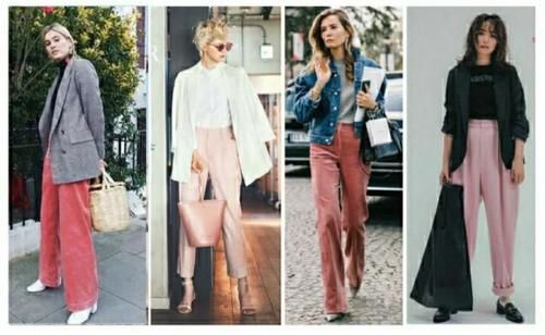2021粉裤子潮流你跟了没？日杂穿搭灵感，增加温柔气质