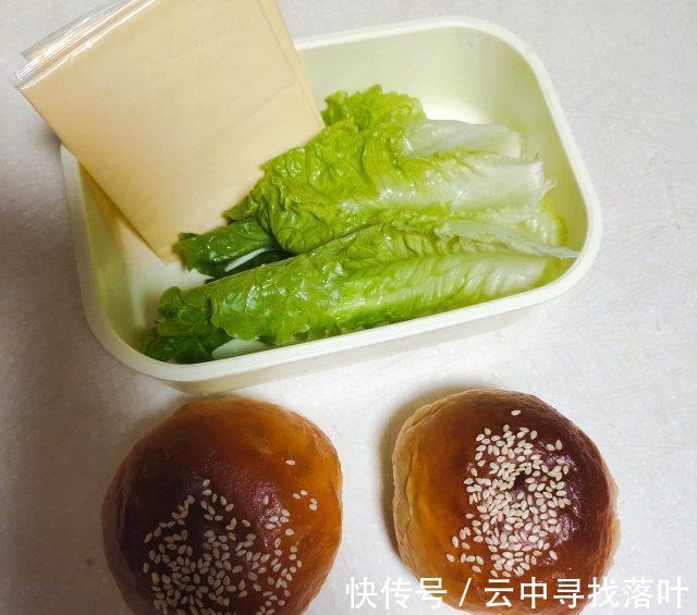 自制汉堡，早餐吃一个，元气满满一整天！