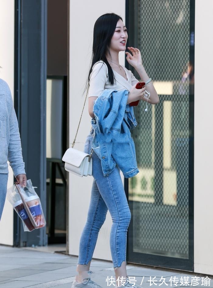 牛仔外套|针织短袖,搭配牛仔裤简单又减龄,还很百搭