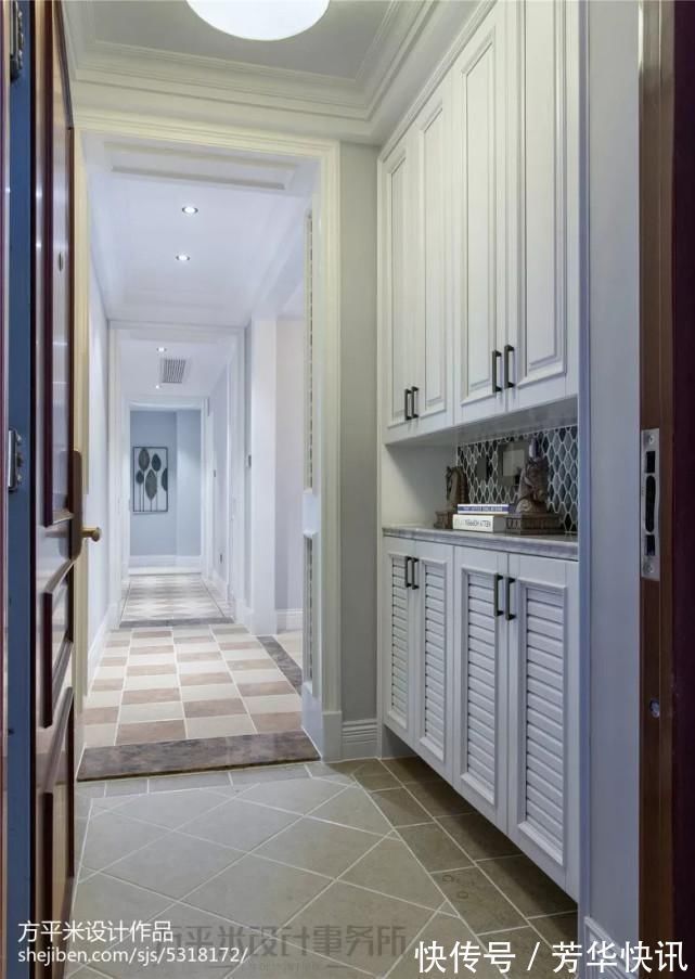 波打线|玄关是家的门面,原来地砖也可以铺得这么美~