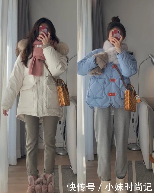 精致女孩秋冬保暖穿搭模板, 即使天气很冷, 还是要保持美丽呀!