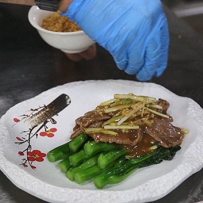黄牛肉|碧绿蠔油牛肉