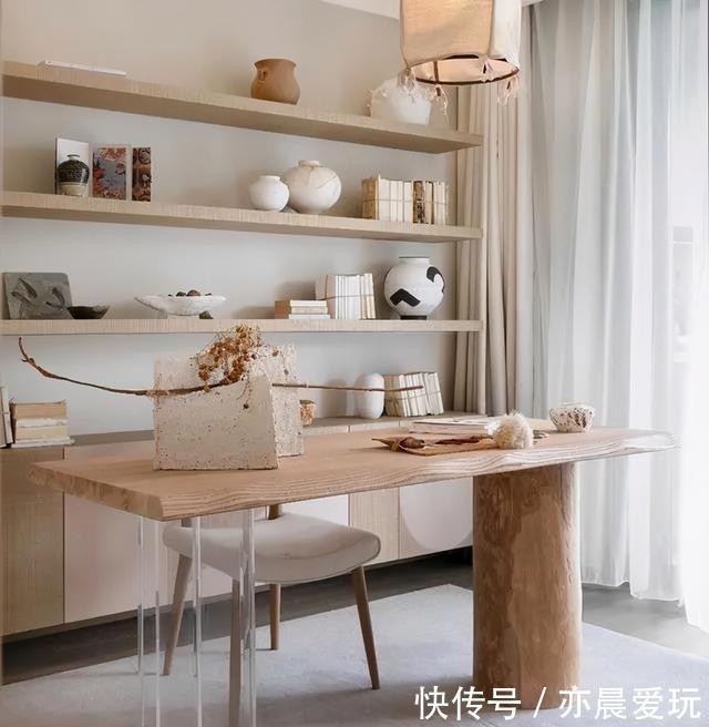 阳台|128㎡三室户,半包式玻璃墙阳台,将日式美学和生活感完美融合