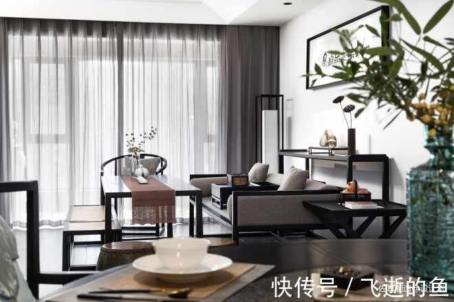 新中式|二居室143平米新中式