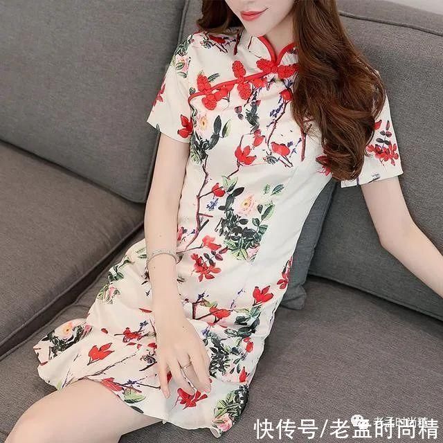 旗袍裙|夏季配上中国风复古旗袍裙，美疯了