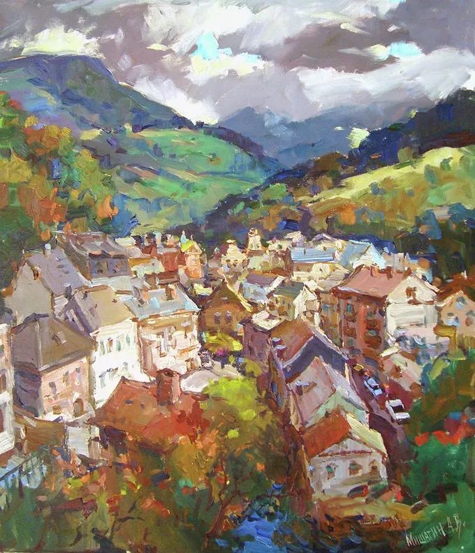 俄罗斯@浓郁的色彩,俄罗斯画家安德烈·米沙金的风景油画(一)