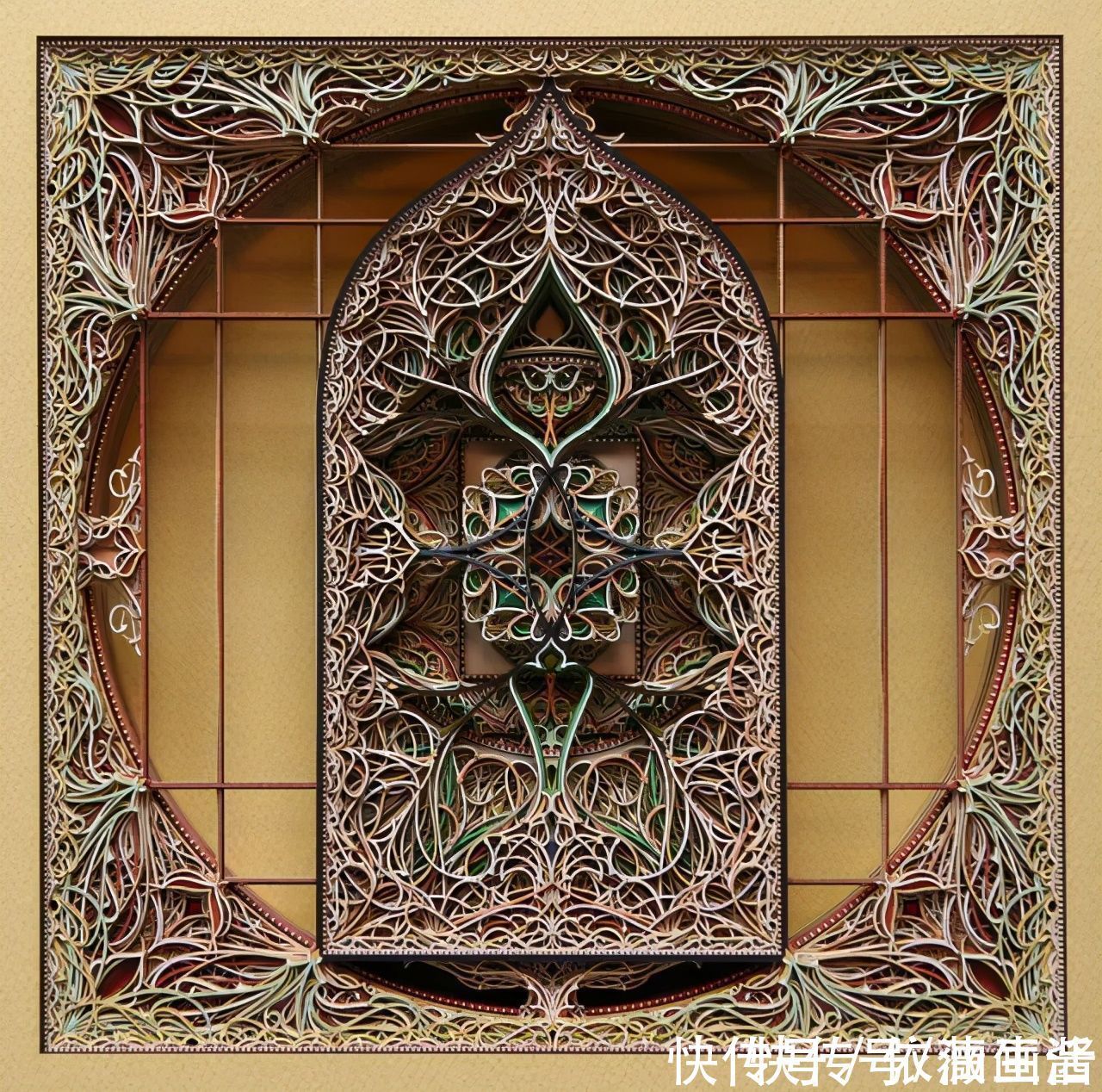 草图|他用时6个月,耗费200张纸,就为制作一个纸雕作品