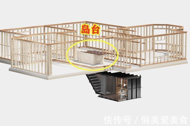 柜门|要是我家有地下室，入口我也藏在岛台底下，朋友第一次来都找不着