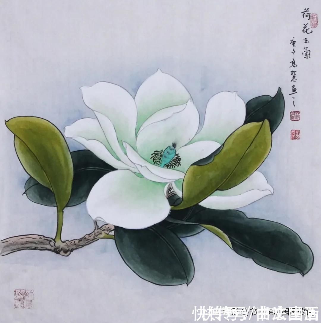 多福，静雅，牡丹，观海听涛，鸿运当头！书法定制国画收藏《多福，静雅，牡丹，观海听涛，鸿运当头》