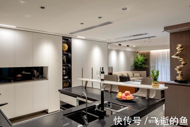 钢结构|127㎡客餐厨一体-洄游动线极简美家！