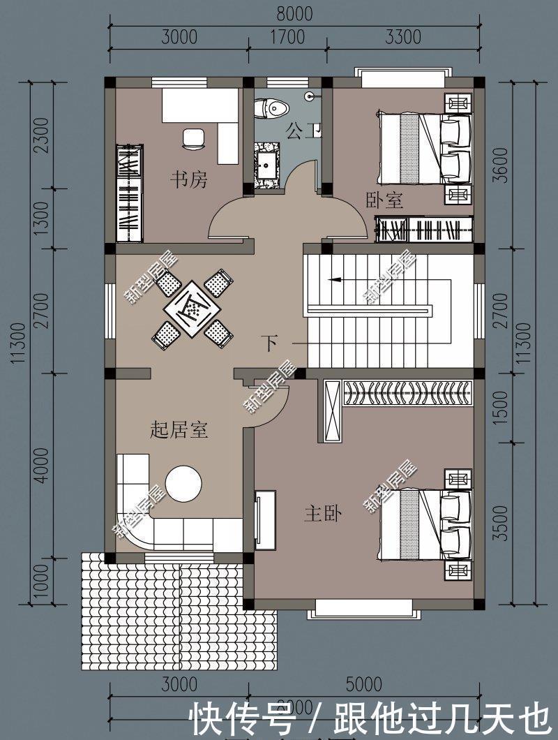 车库|农村自建房，面宽9米深11米想建两层，怎么设计好？