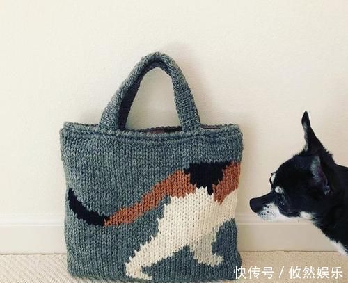 erikato#把编织玩出新创意,棒针、钩针结合起来,提花也能用钩针表现