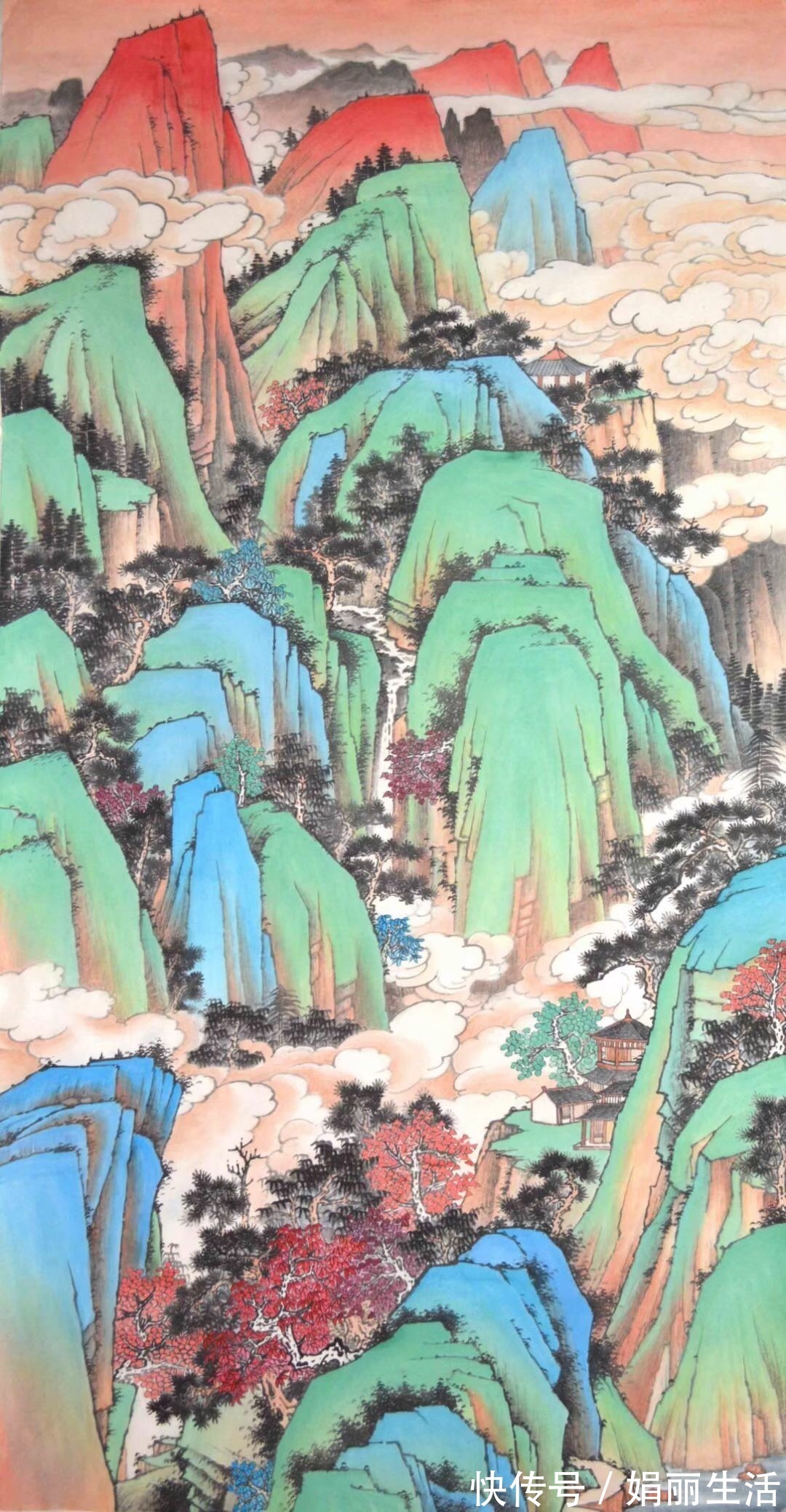 画家|画家专栏 │钟徐飞——东风一样翠红新, 绿水青山又可人