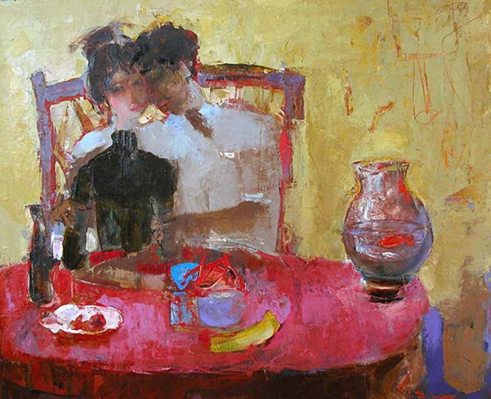 谢尔盖$乌克兰画家谢尔盖 瑞斯里什柯的油画,别有风味!