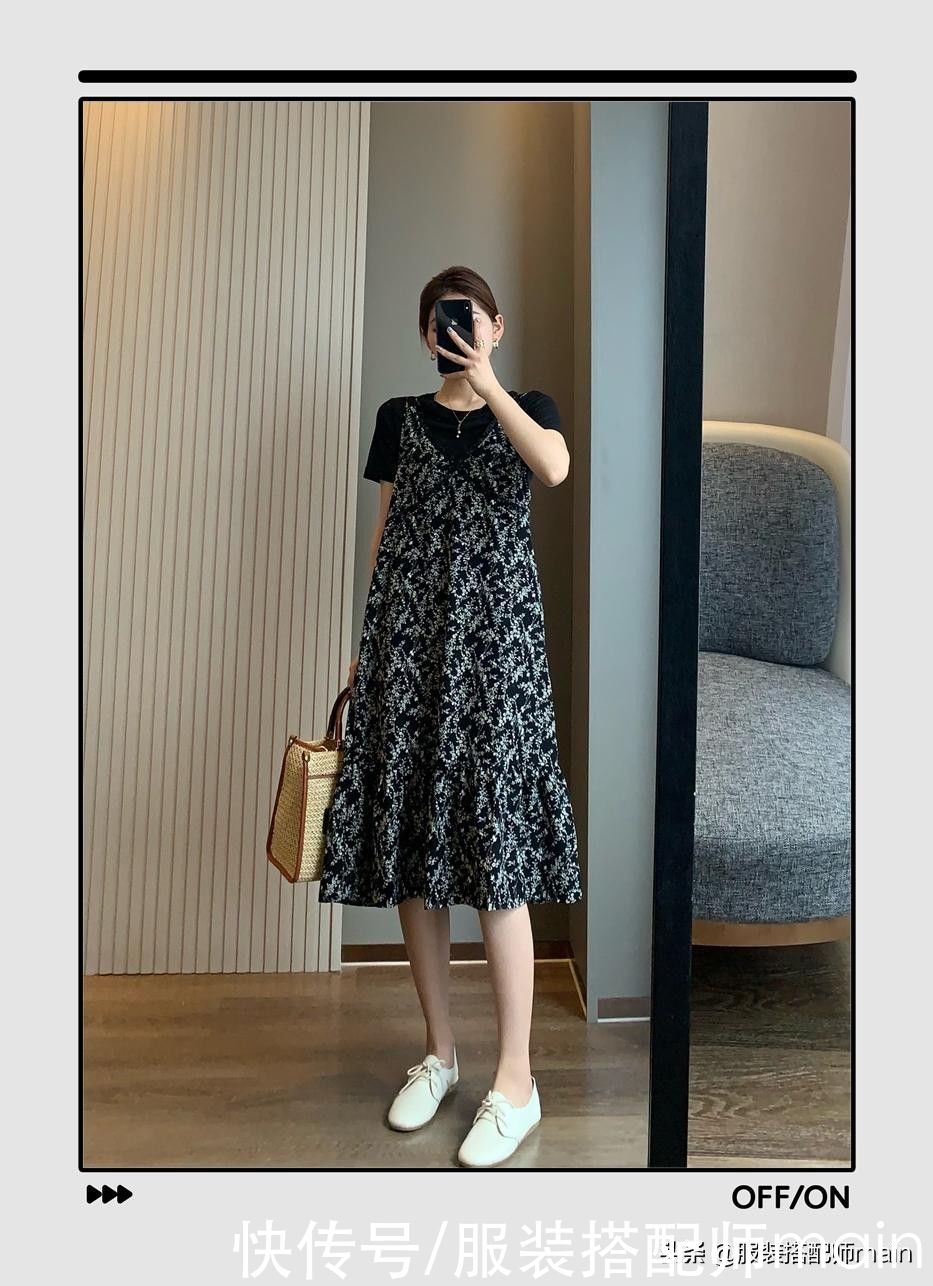 姜贞羽|今夏火爆时尚圈的3款印花裙，不仅显高还专治微胖身材